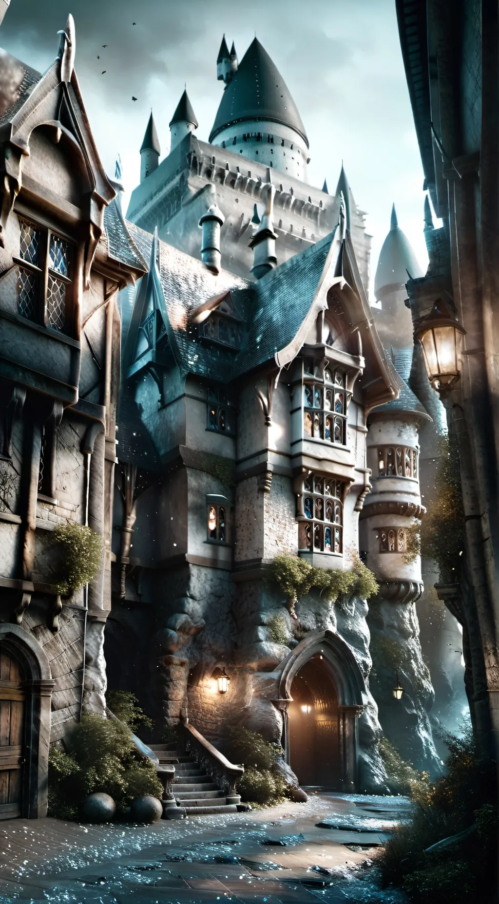 ai character: Hogwarts arrest background