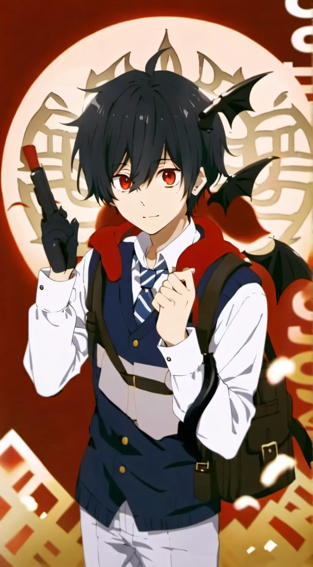 ai character: zenki oray  background