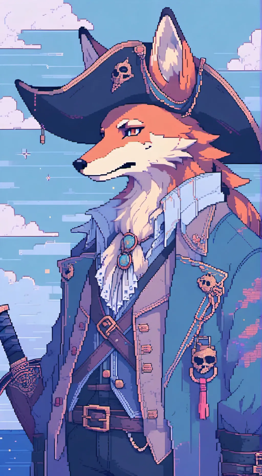 ai character: foxy background