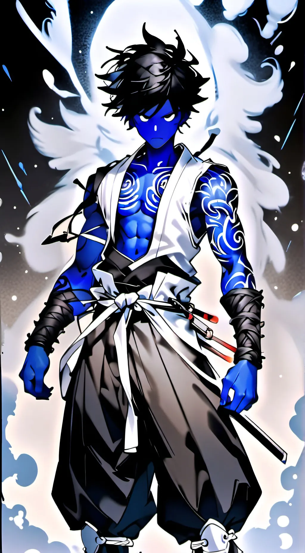 ai character: Death404 background