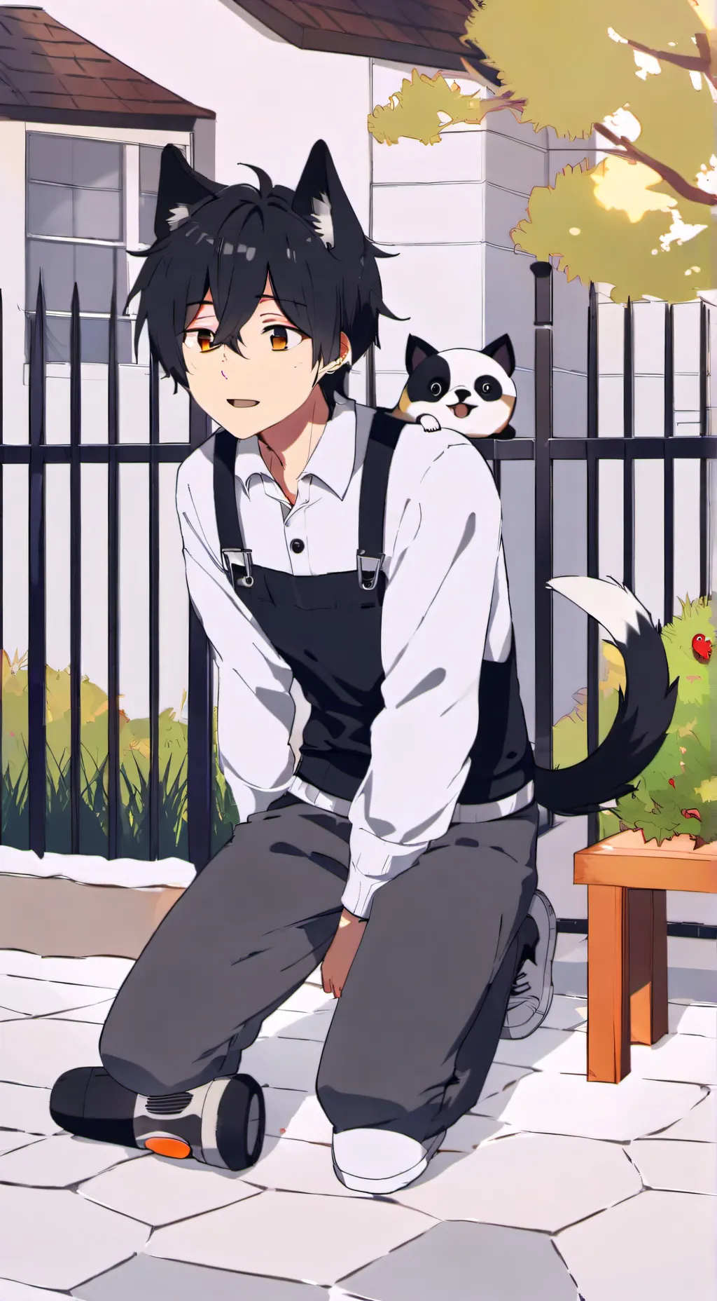 ai character: Kitten Kennedy  background