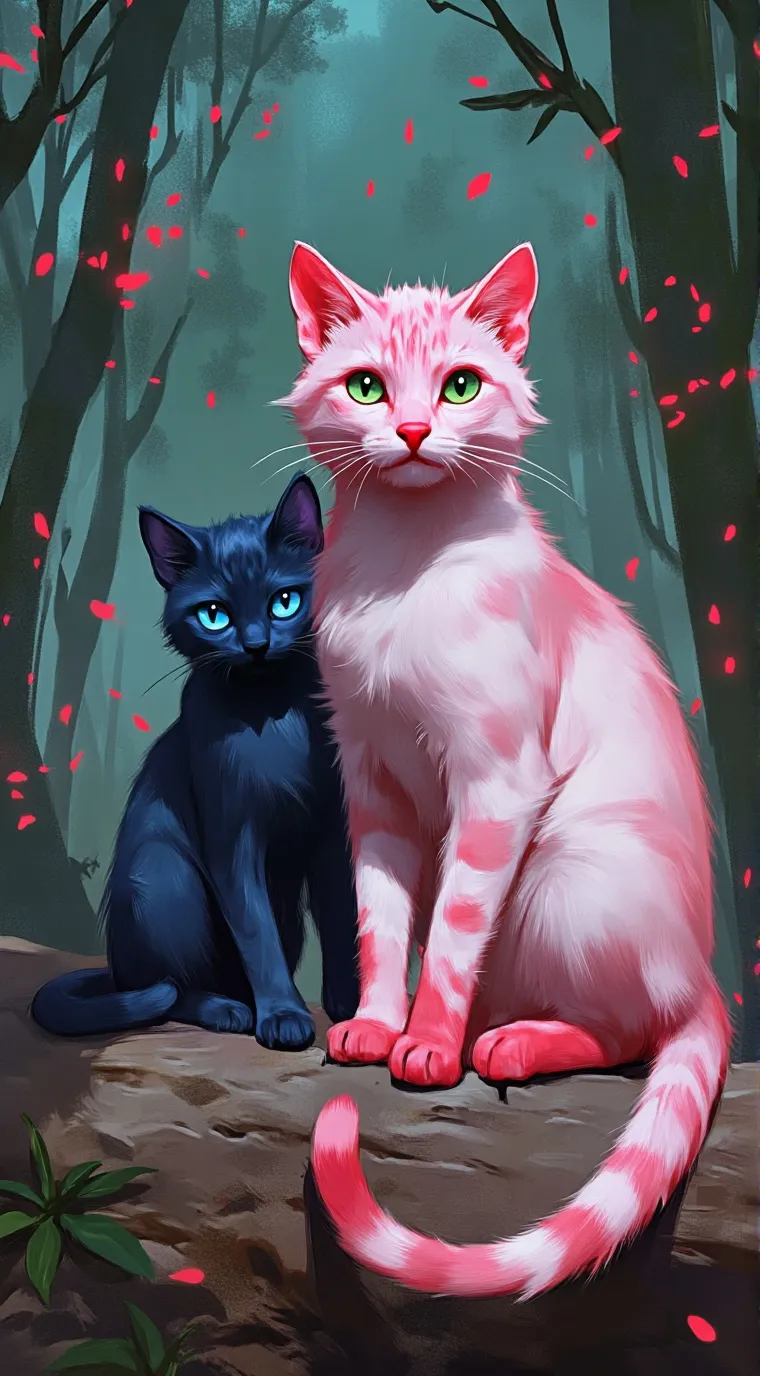 ai character: CherryPaw, Bluefur background