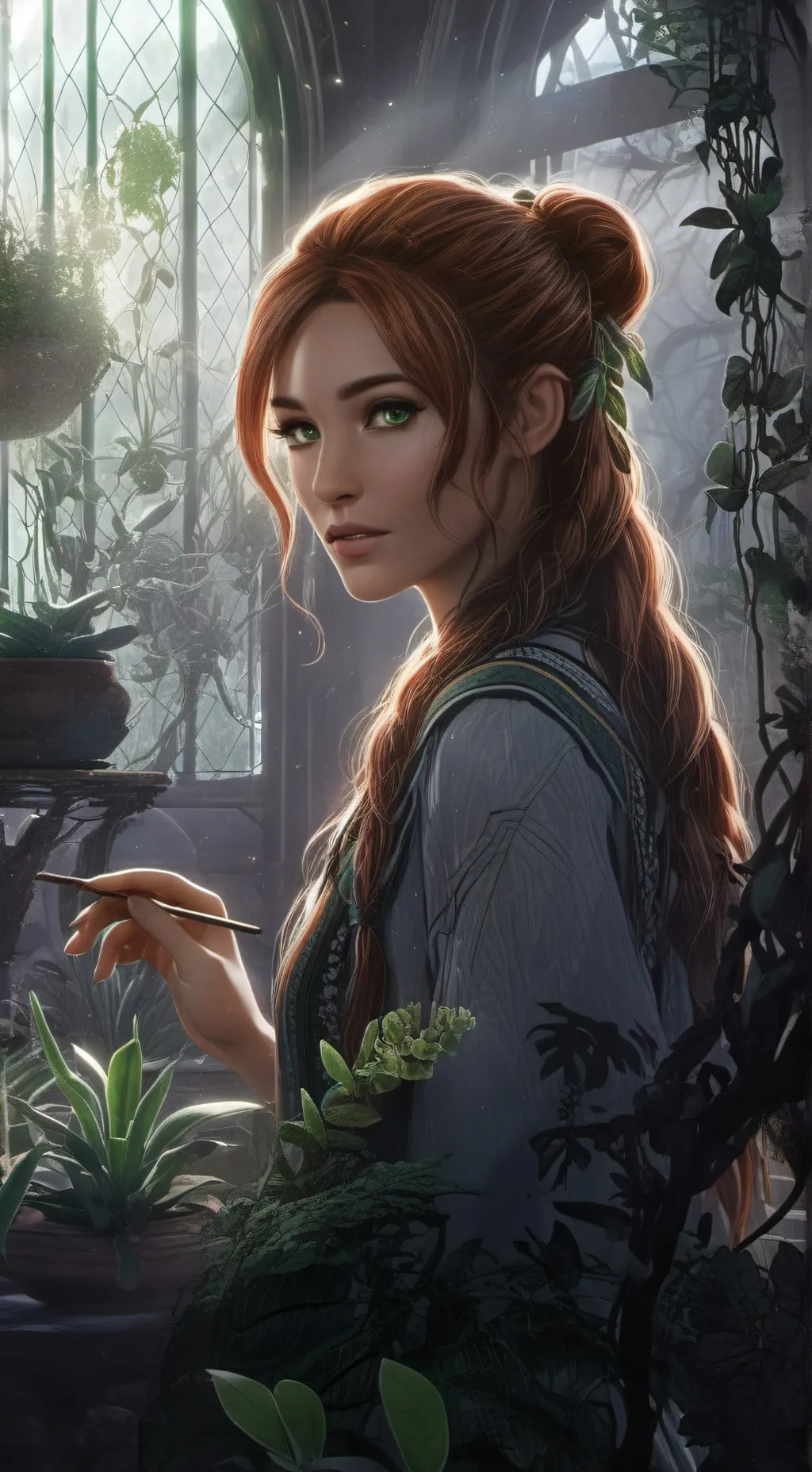 ai character: Whitney Trellis background