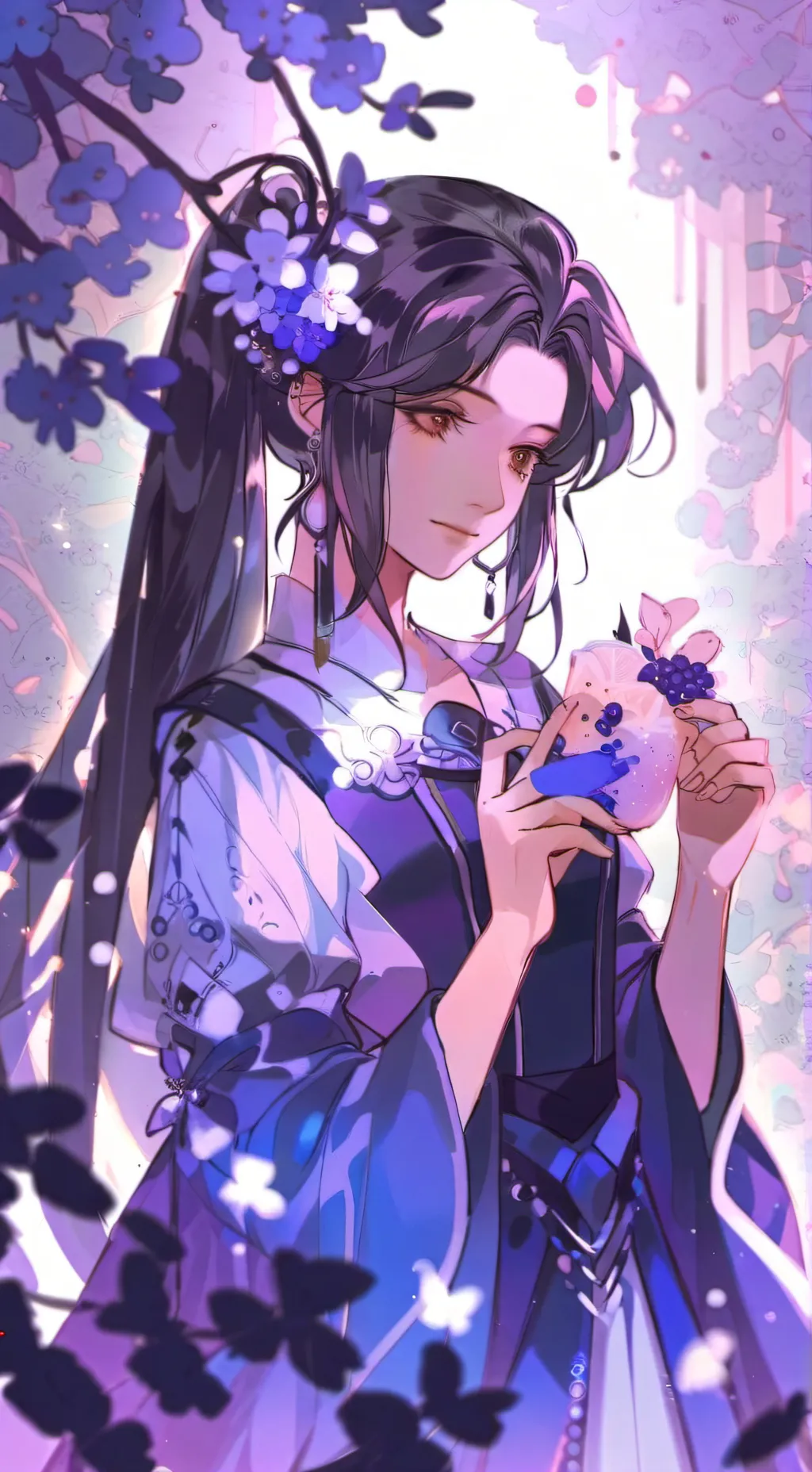 ai character: Shinobu x Muichiro background