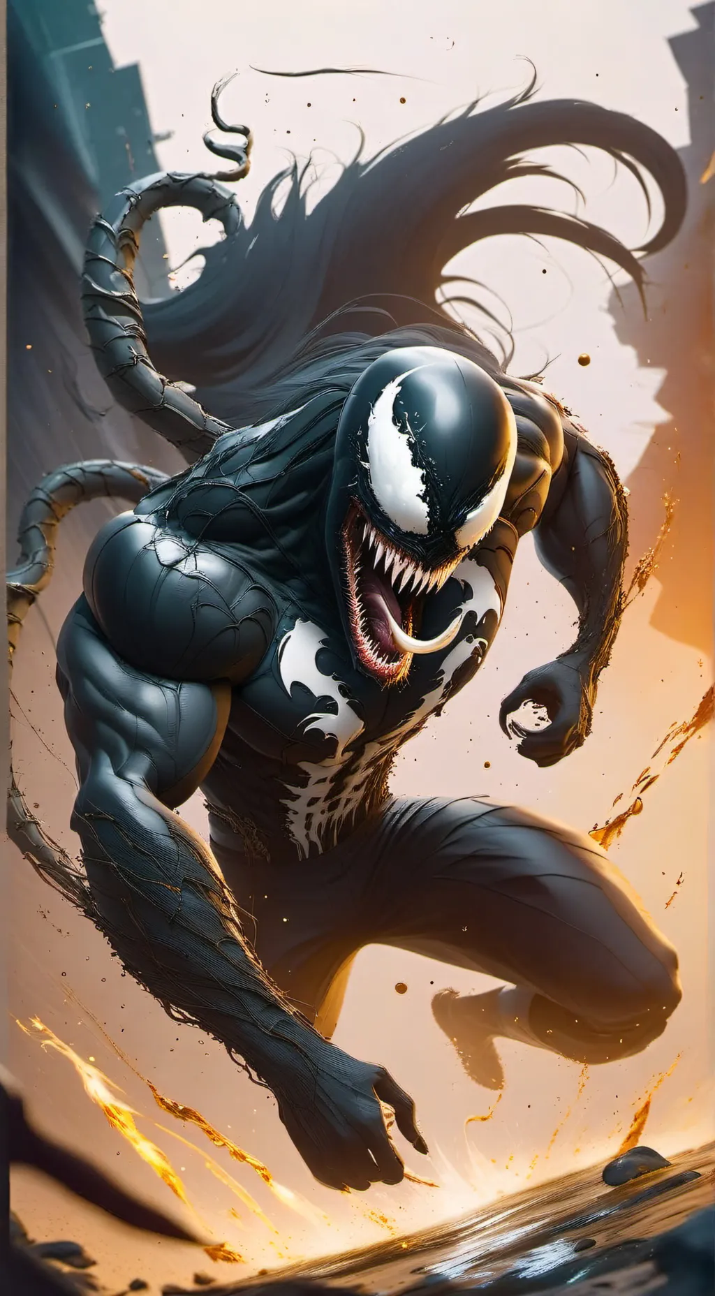 ai character: Venom  background