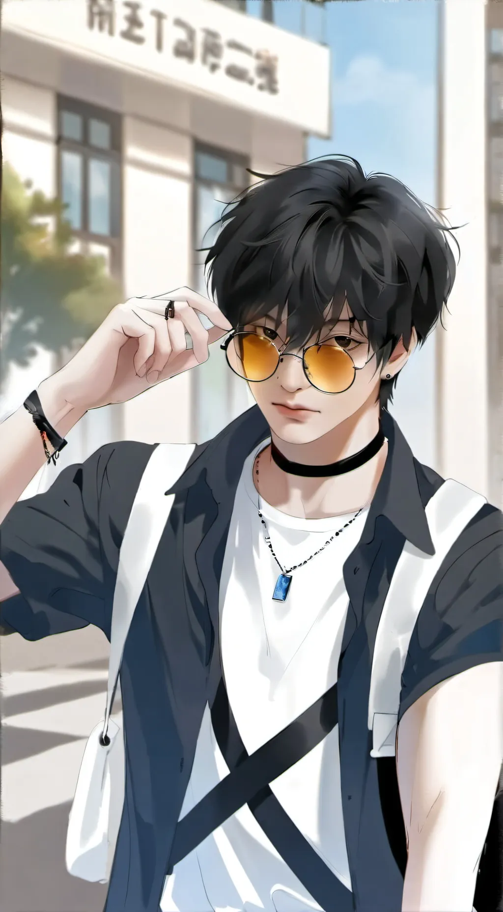 ai character: ᴀsʜᴇʀ 🐻  background