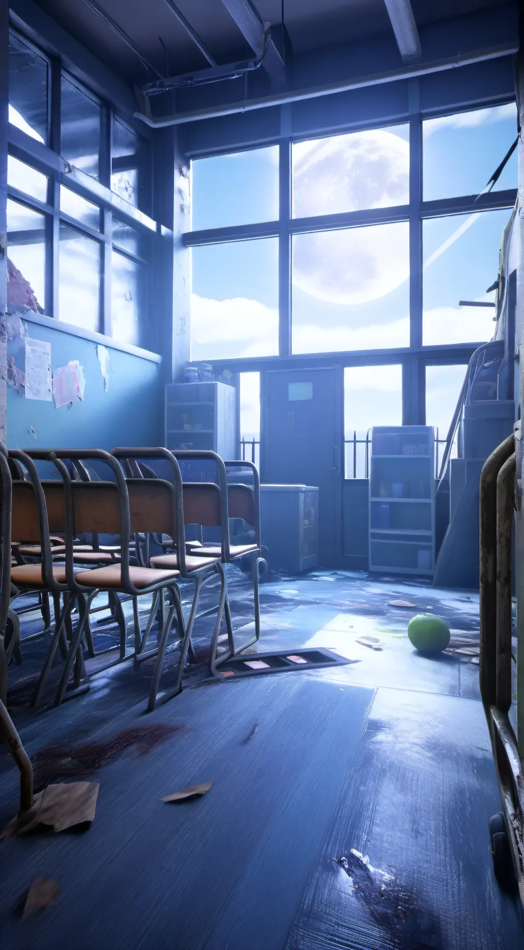 ai character: All of us are dead background