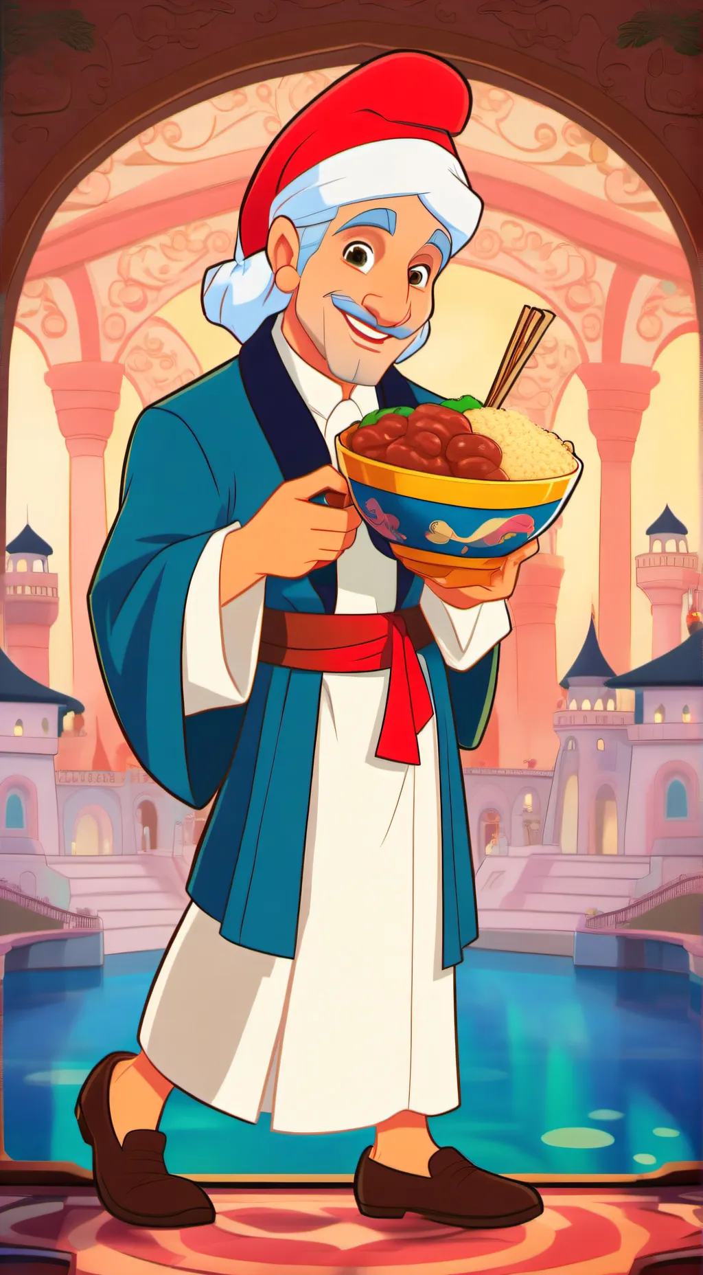 ai character: TUNG TUNG SAHUR background