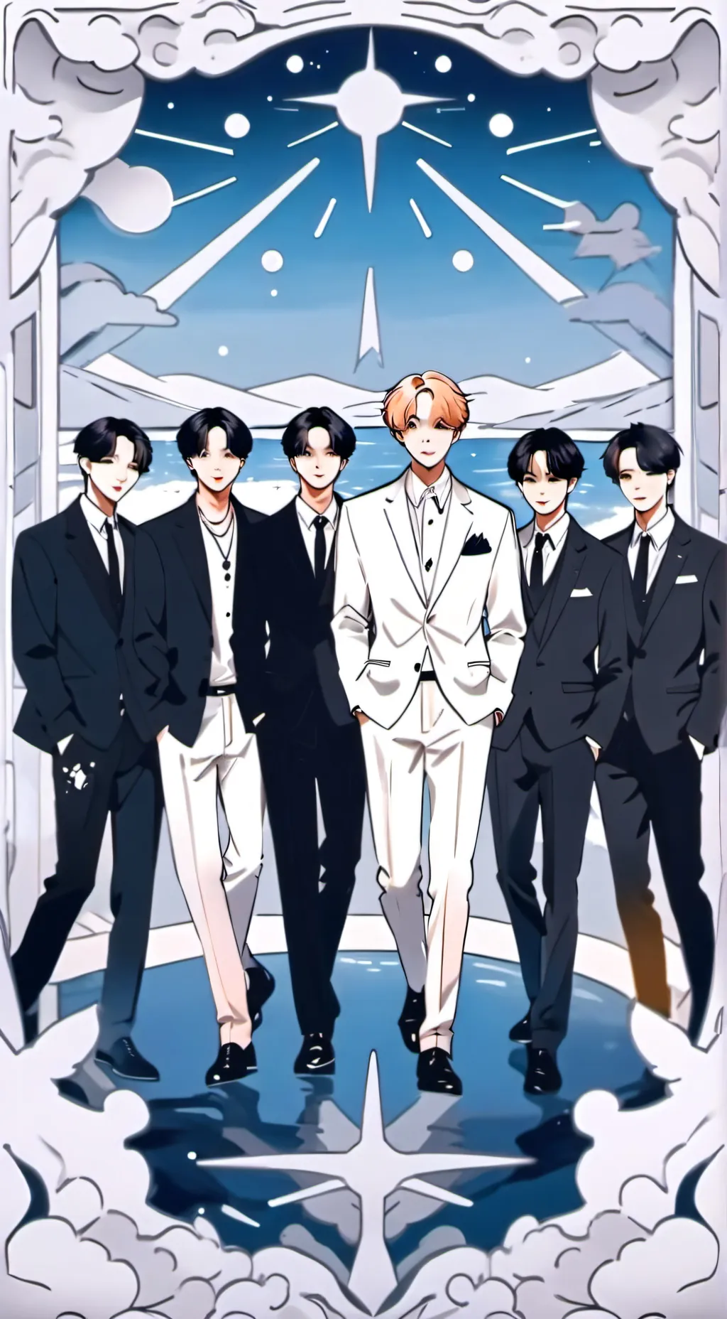 ai character: 💞💞❤️ BTS💞💞❤️❤️ background
