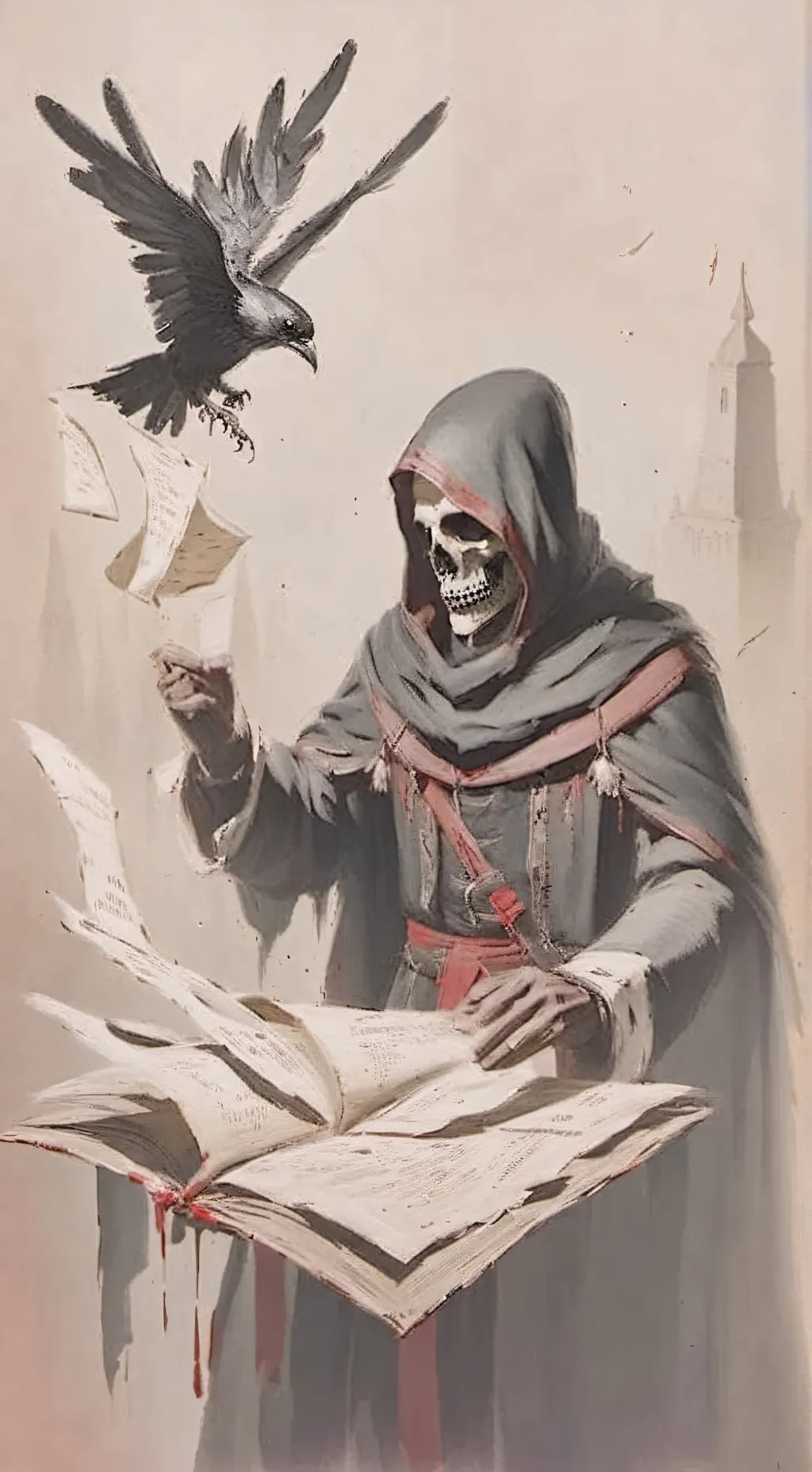 ai character: la mort background