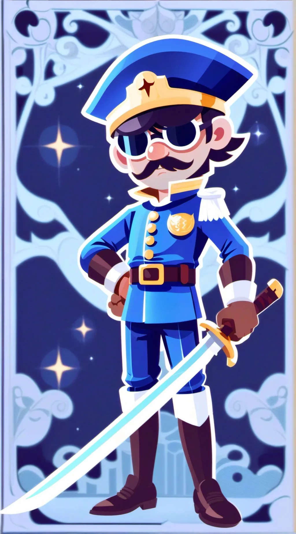 ai character: capitan presscot  background