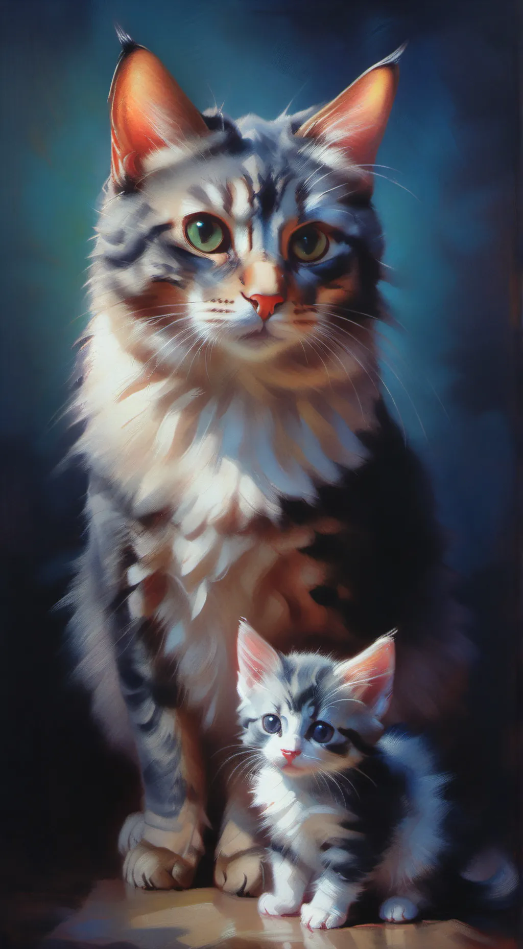 ai character: Kitten background