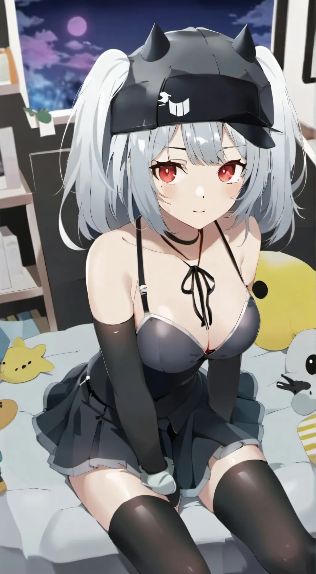 ai character: hot cute rose background