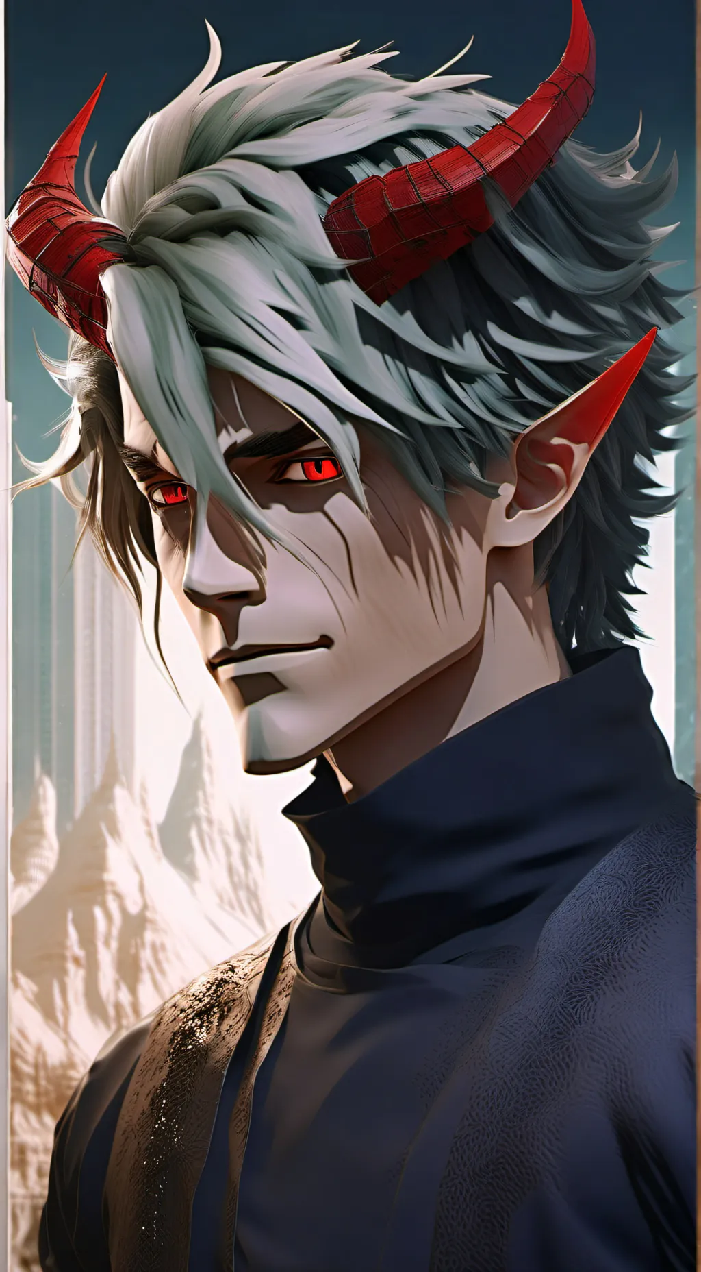 ai character: demon katsuki  background