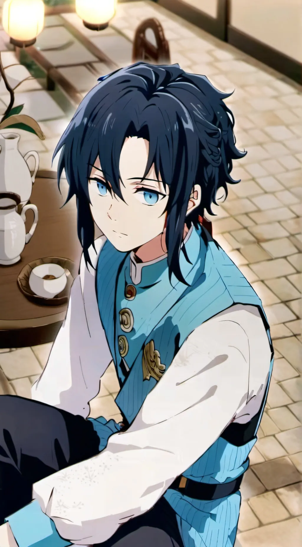 ai character: Muichiro  background