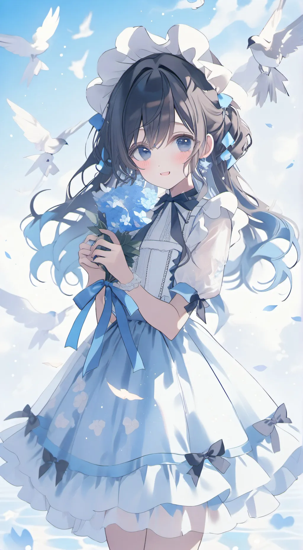 ai character: Bleib dran background