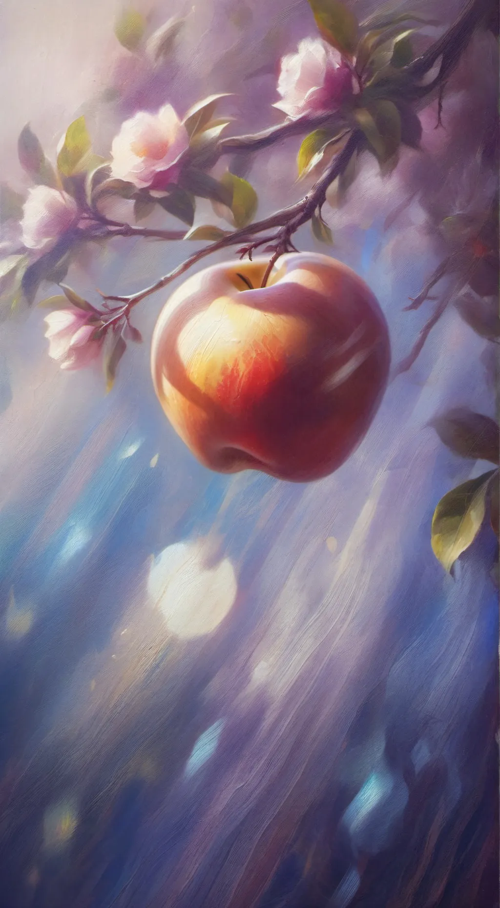 ai character: Apple background