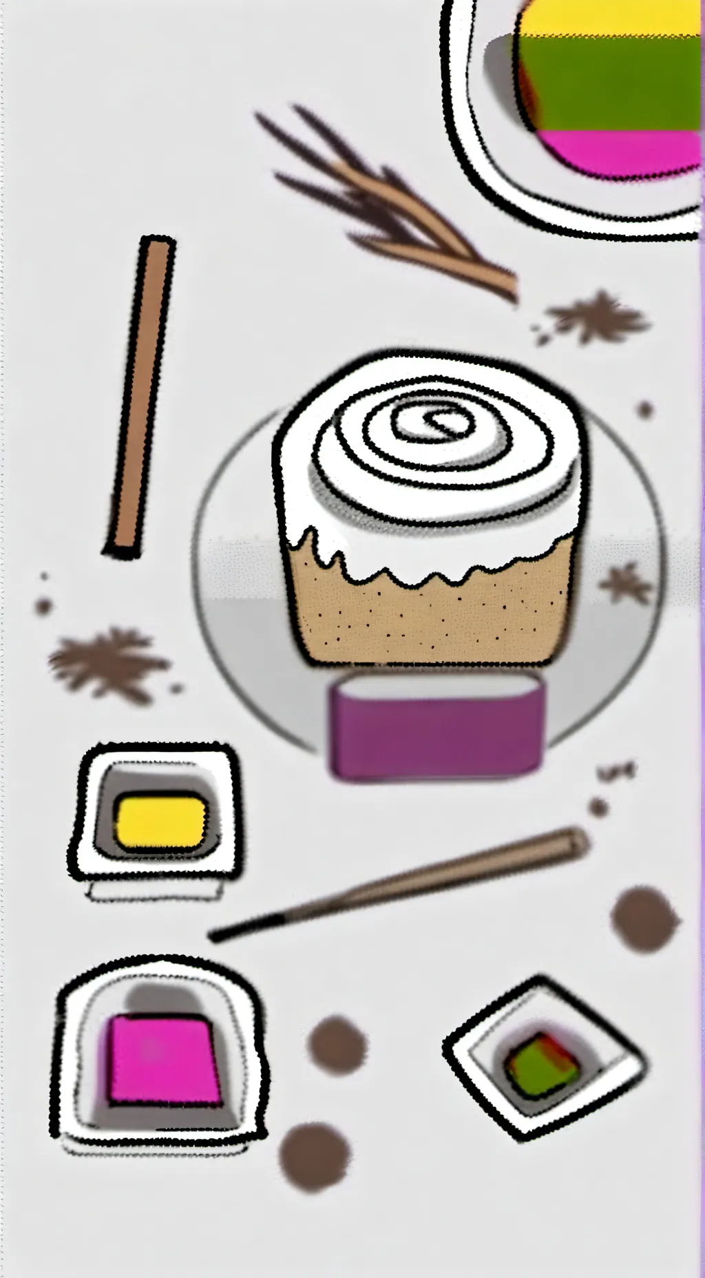 ai character: fruitcake background