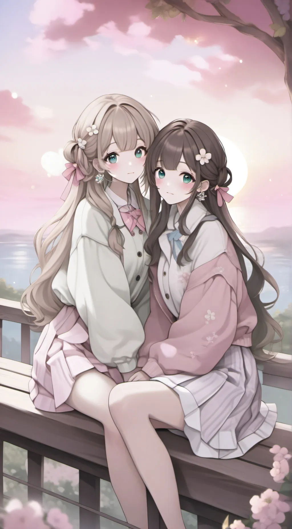 ai character: { Emila🫶 } background