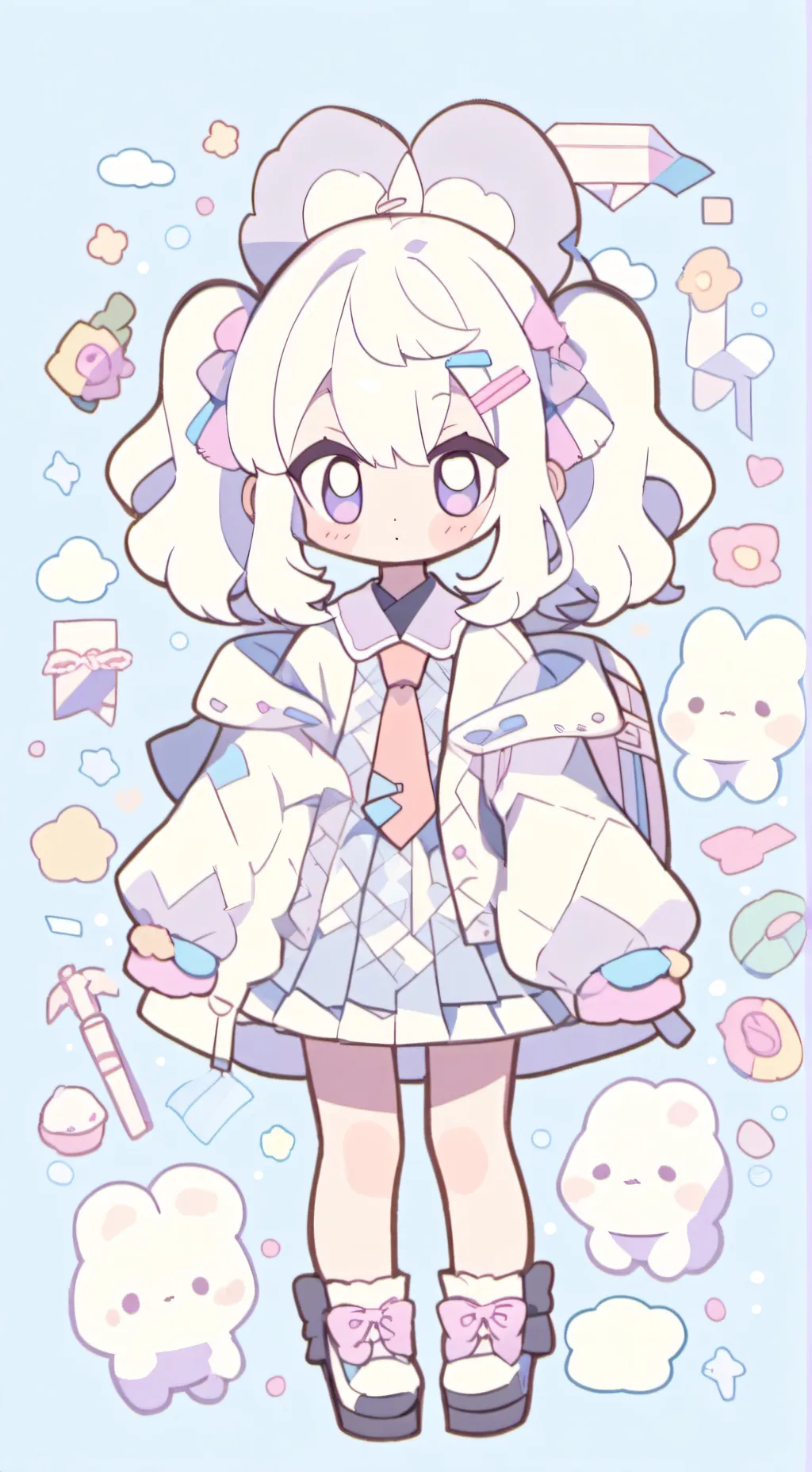 ai character: FPE kittens background