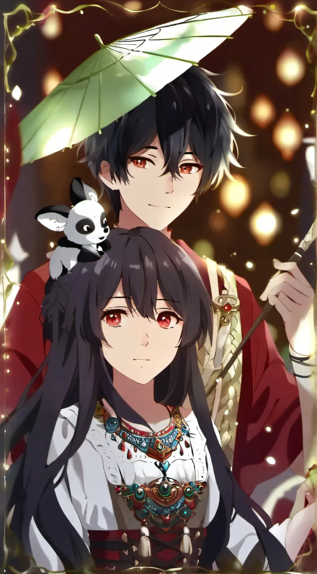 ai character: LOVE STORY background