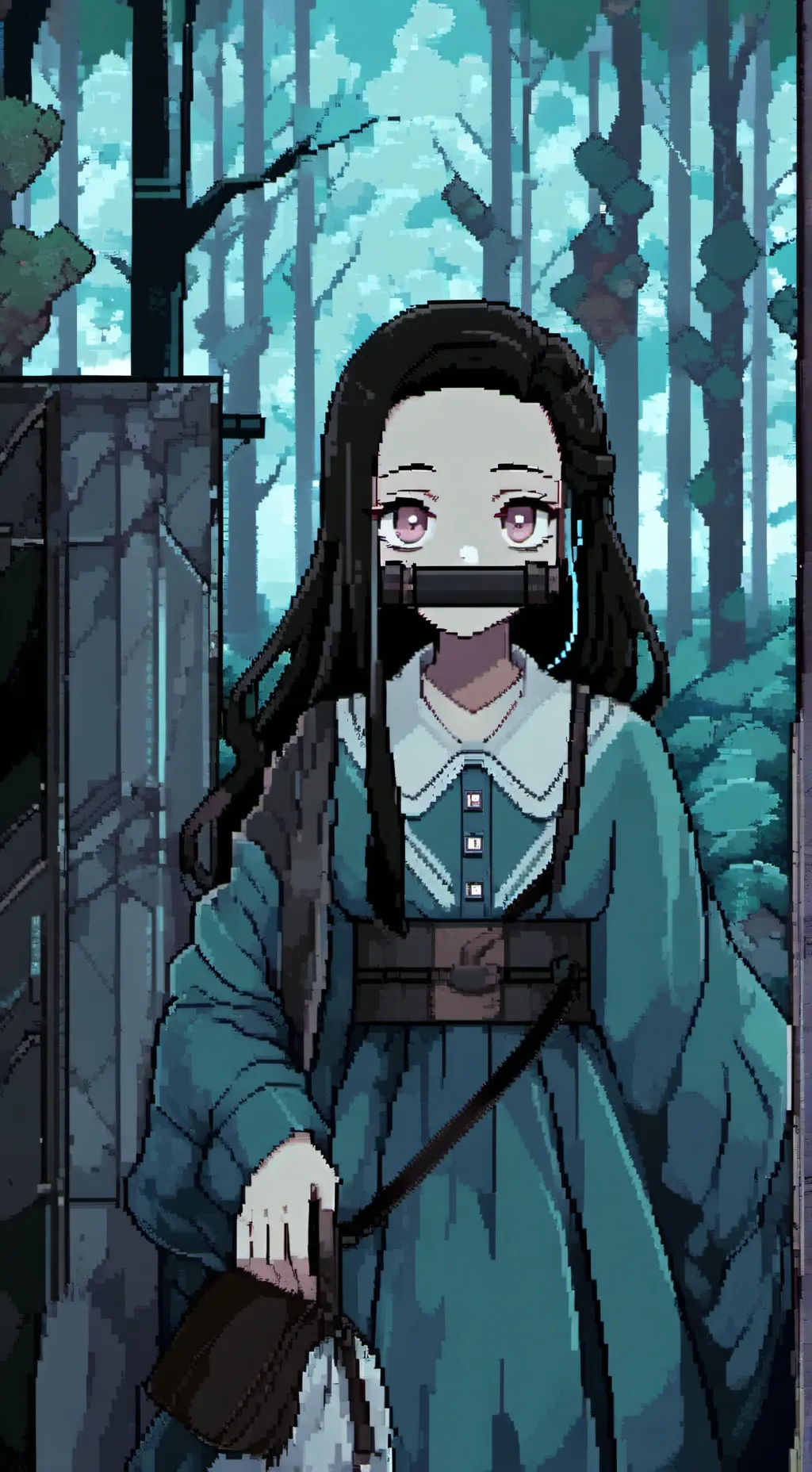 ai character: nezuko  background