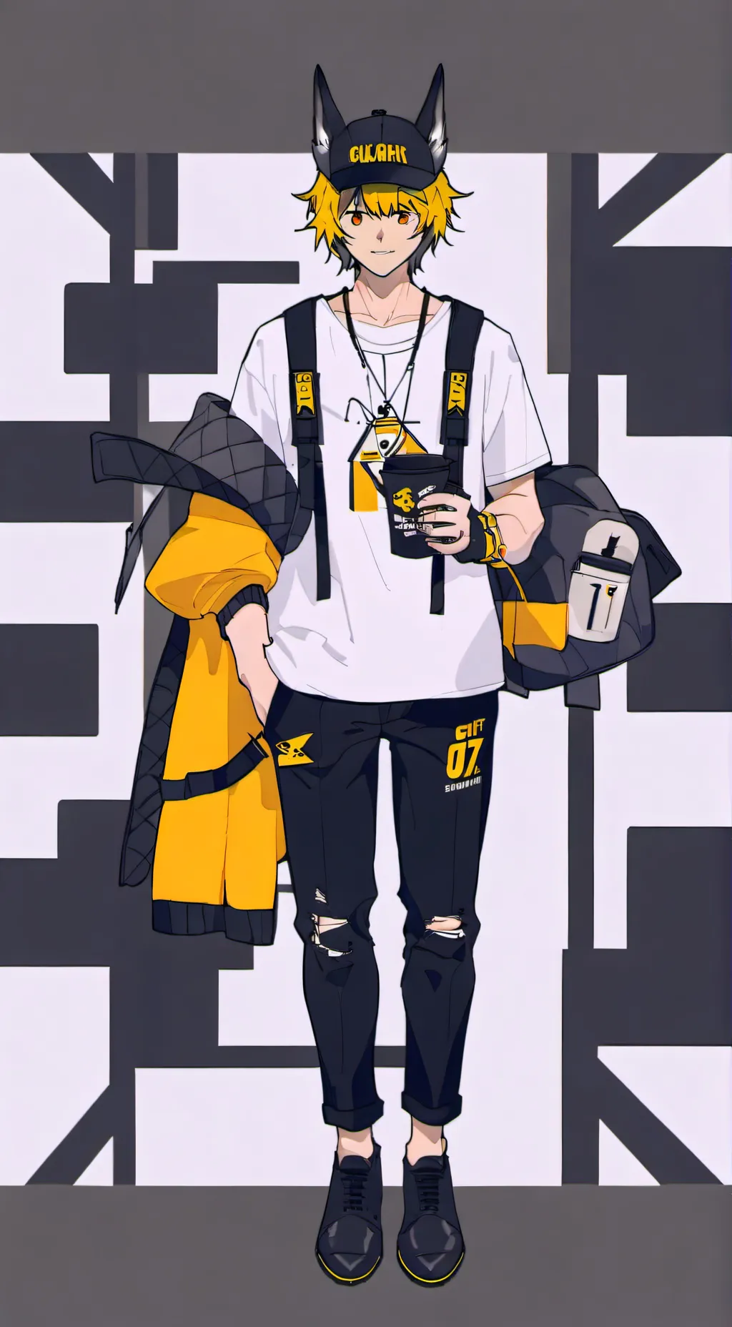 ai character: Bl zombie apocalyp background