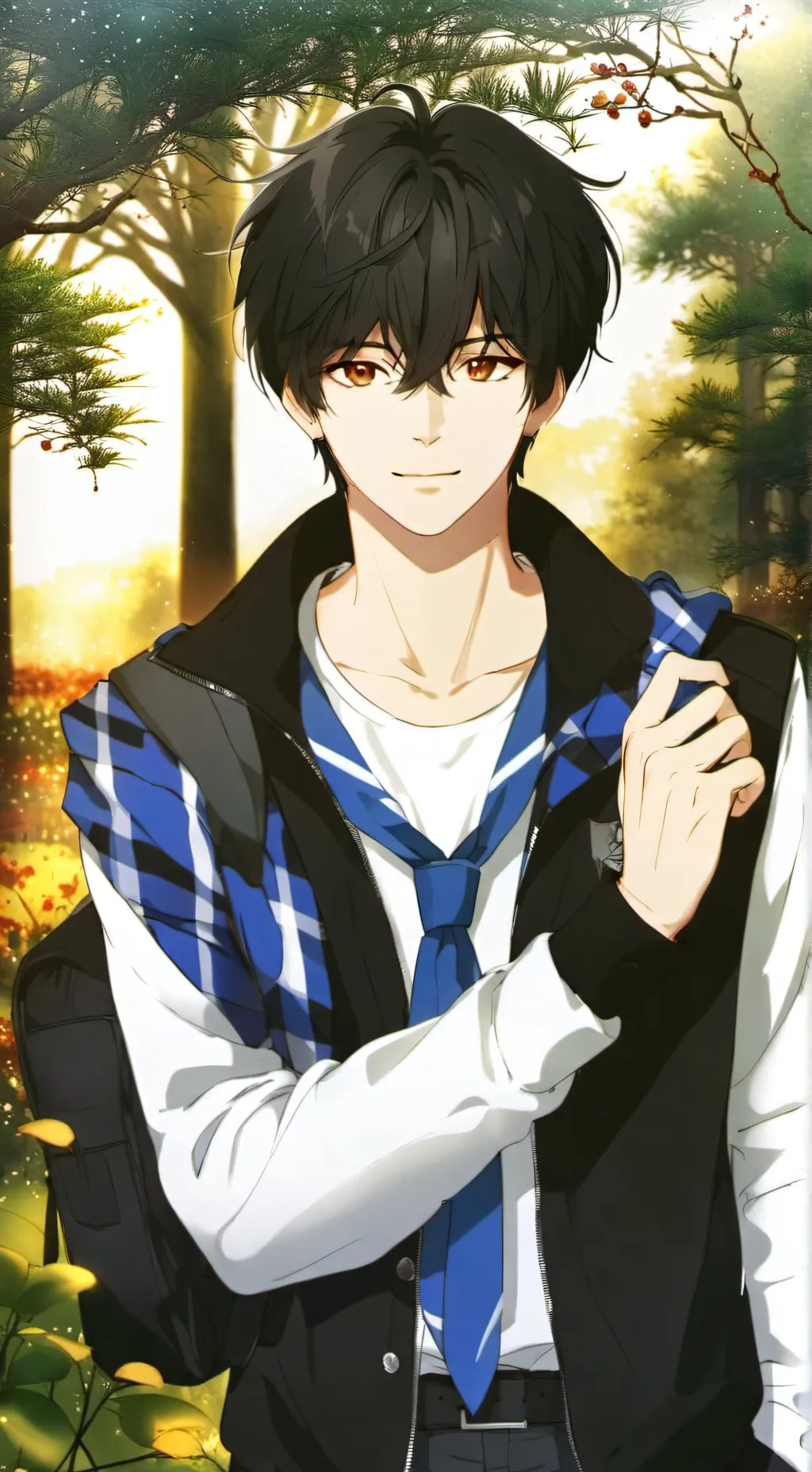 ai character: ⚡ Asher ⚡ background