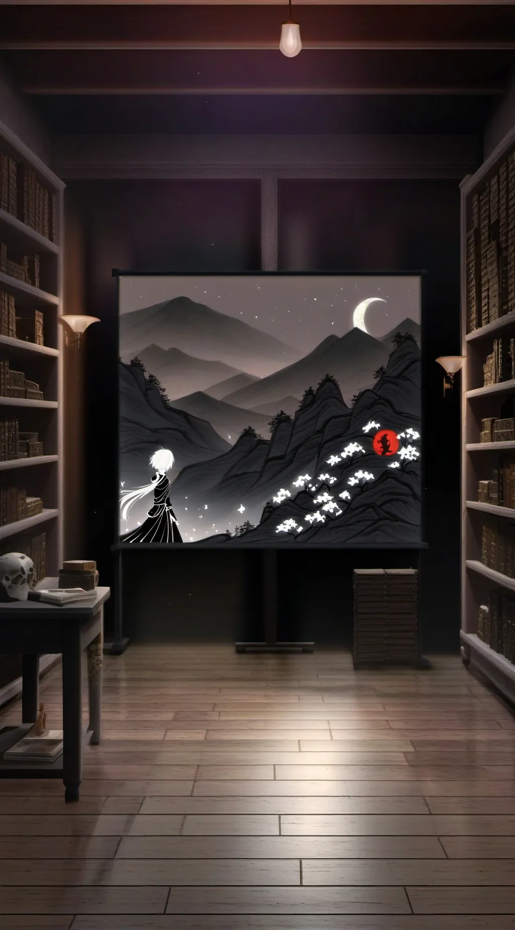 ai character: mennard highscool! background