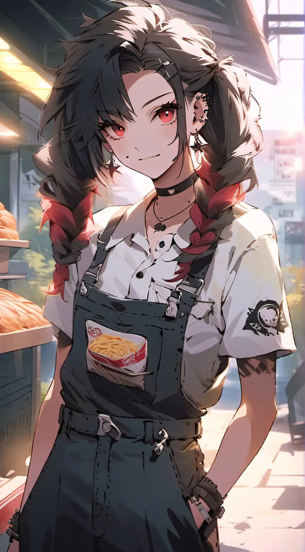 ai character: Riley Normans background