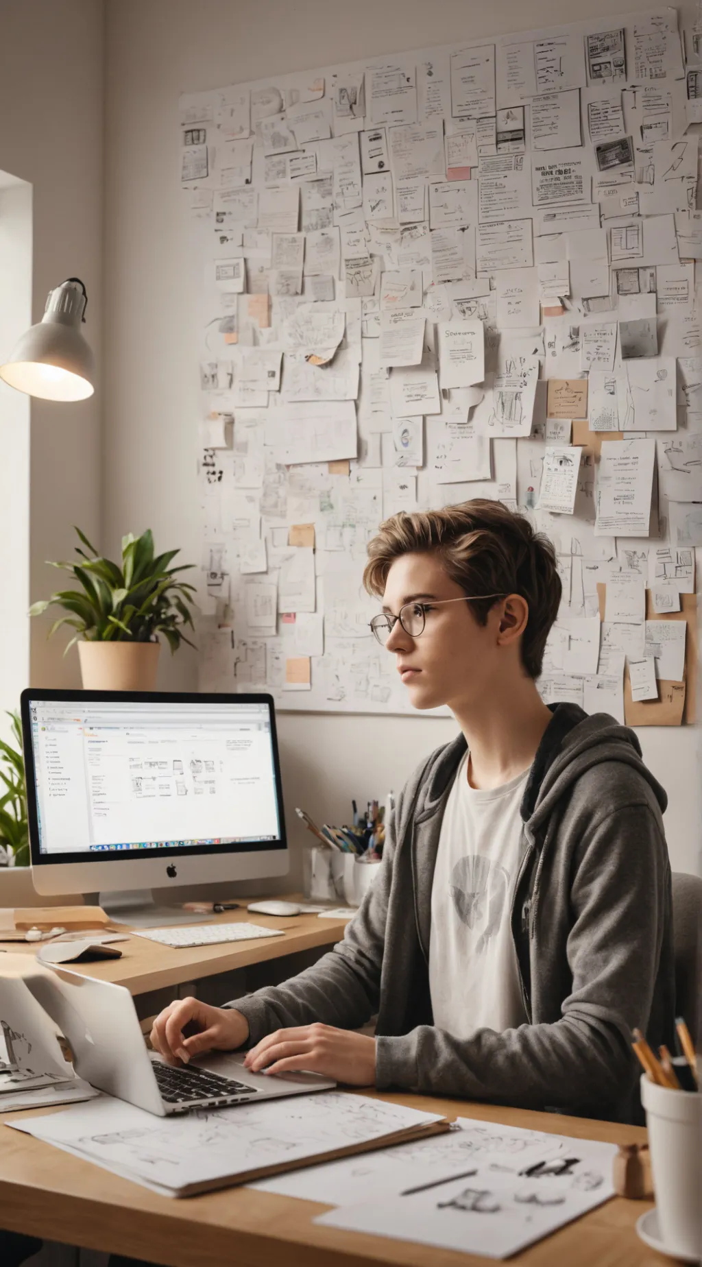 ai character: MindWorks Tycoon background