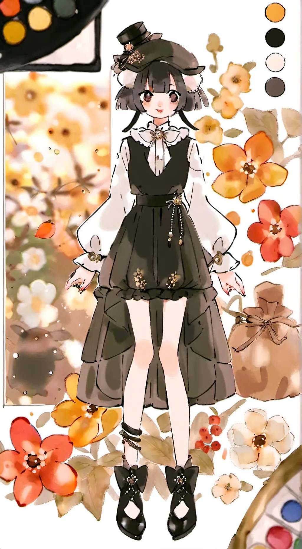 ai character: молли(да 3) background