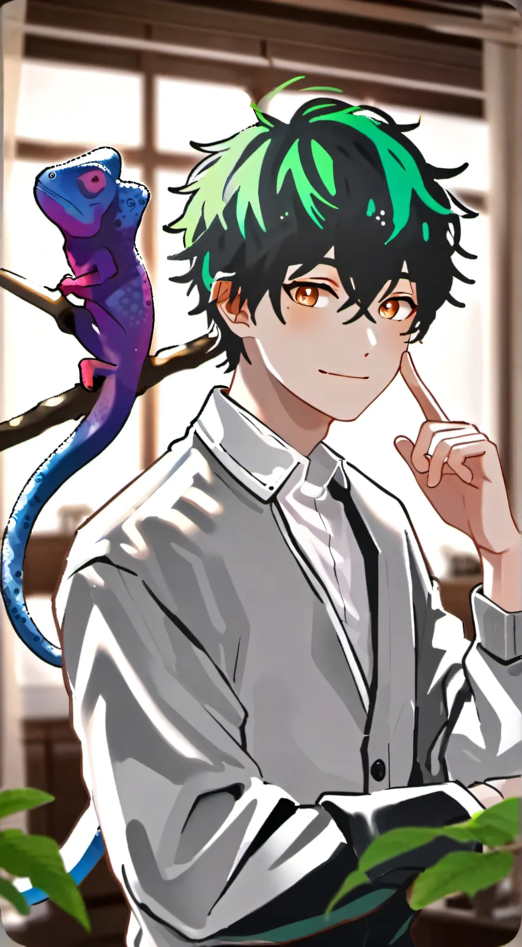 ai character: Chameleon Cherie background