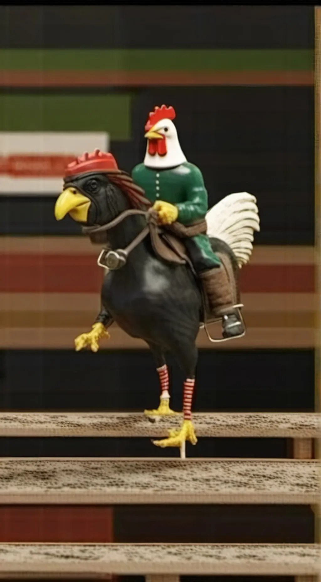 ai character: chicken jockey🤑👹 background