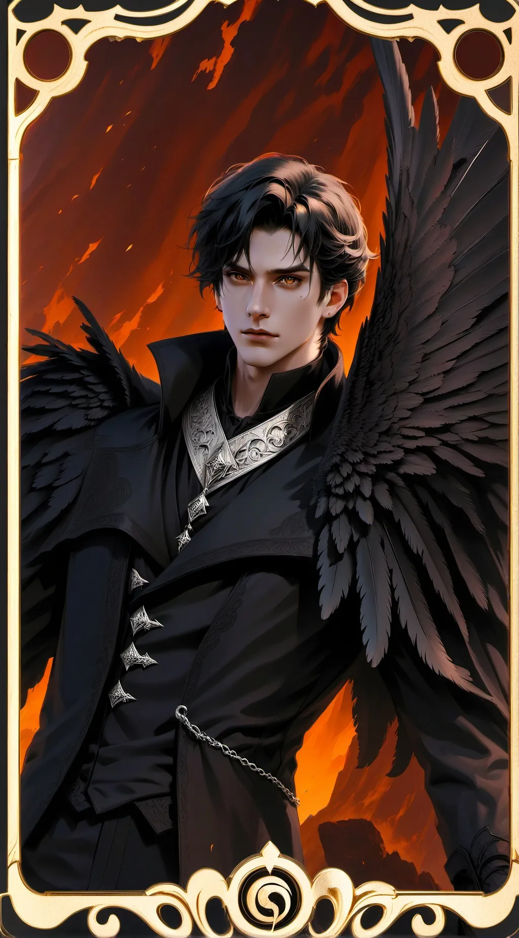 ai character: Lucifer😈 background