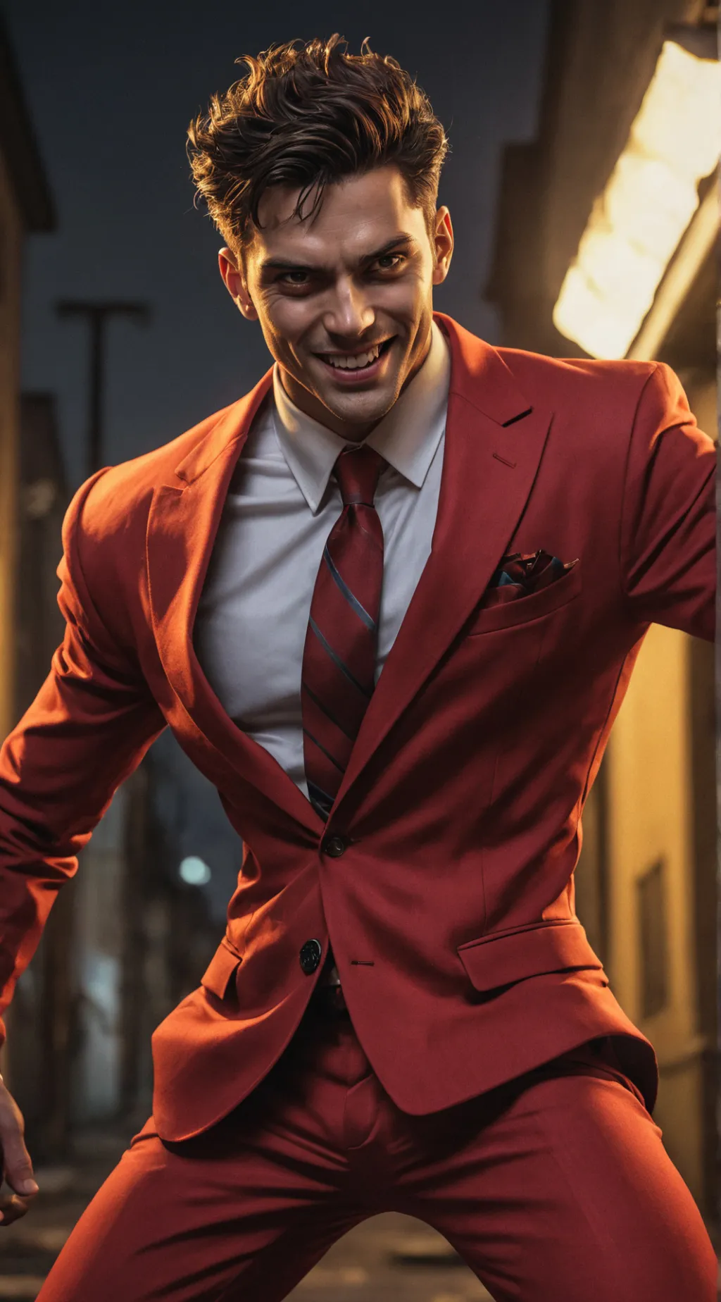 ai character: Grinlock background