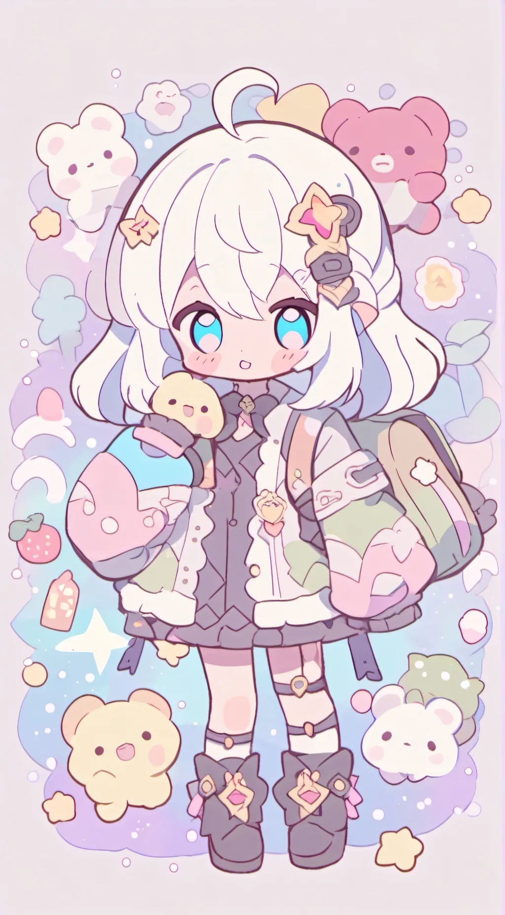 ai character: Gtag sleepover! background