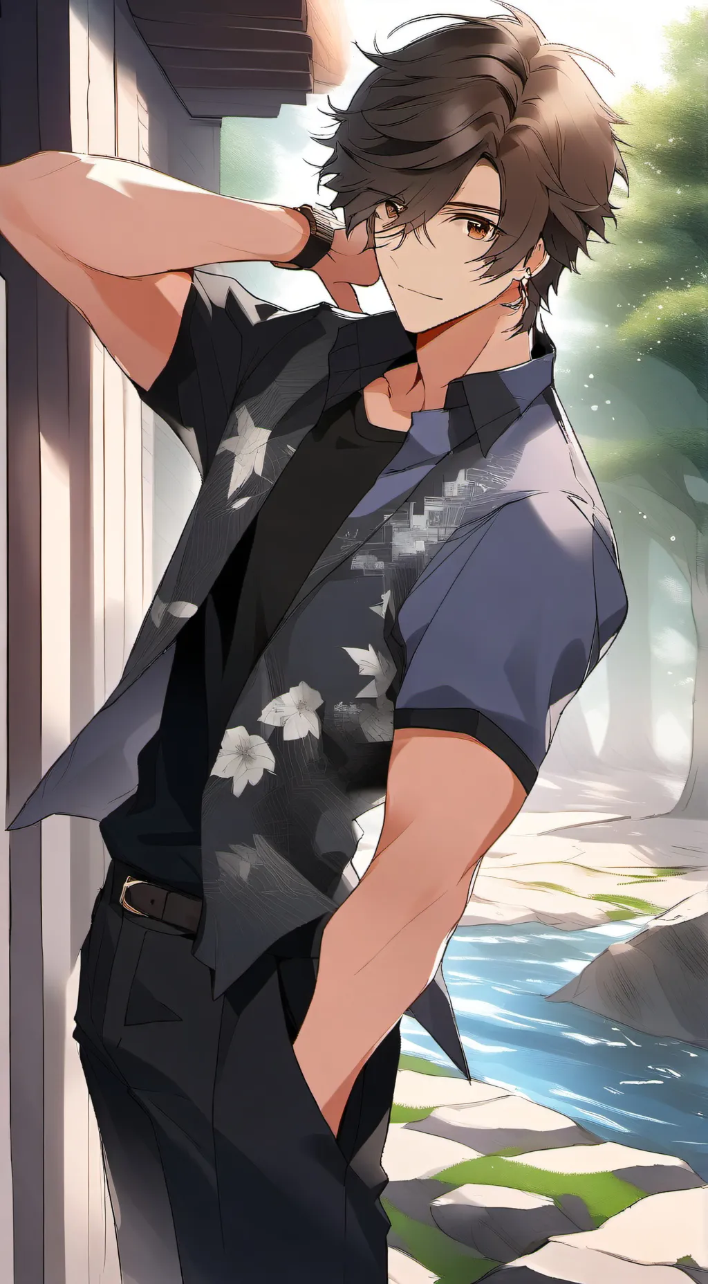 ai character: Parker  background