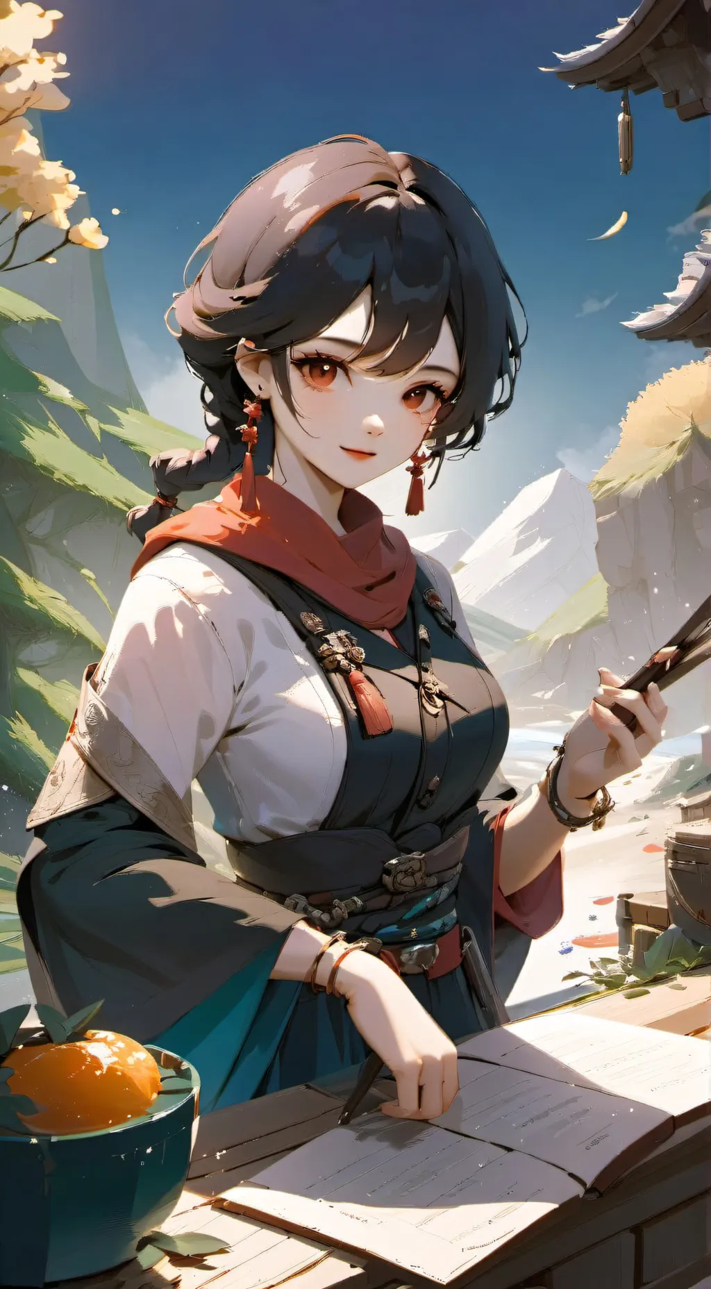 ai character: mina background