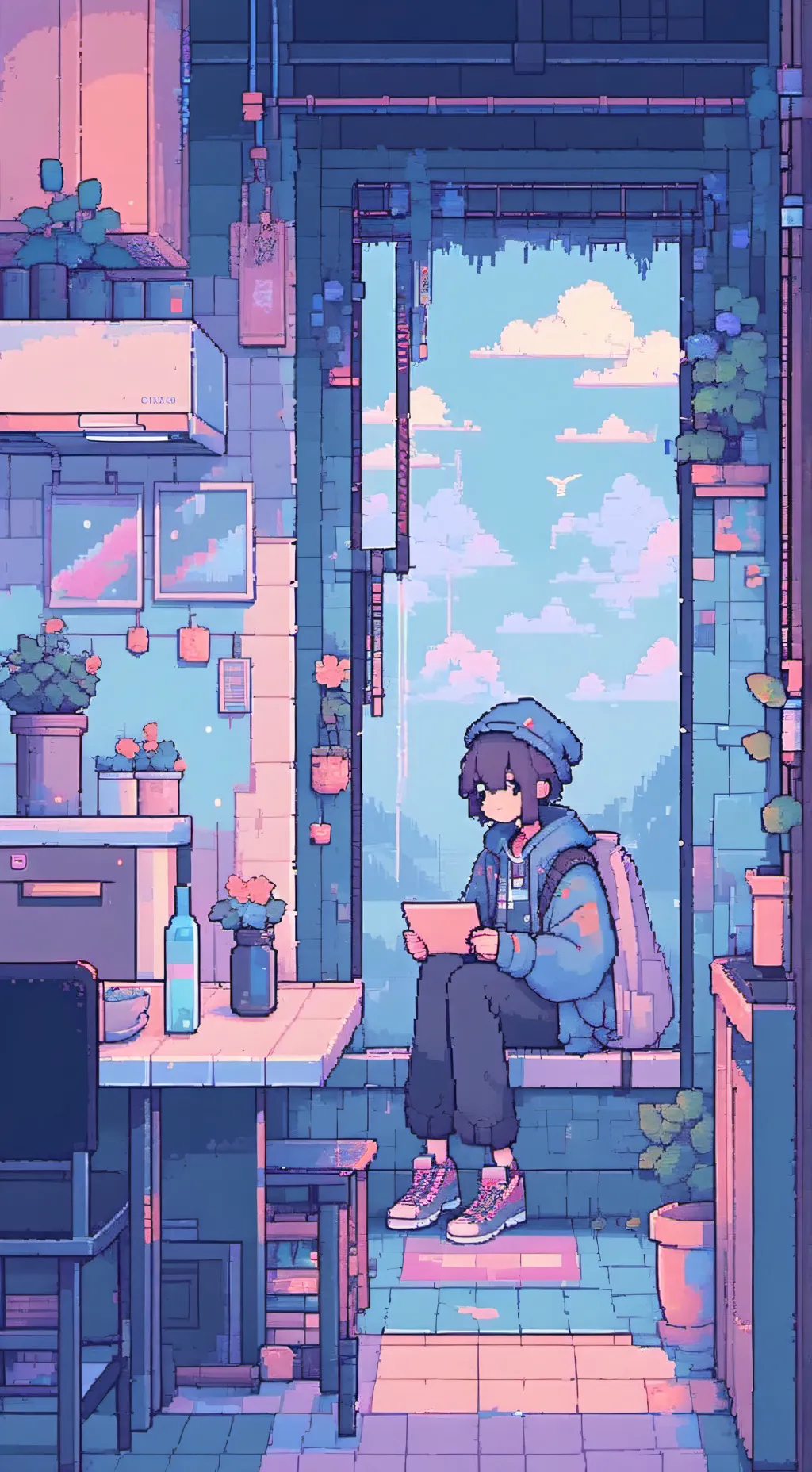 ai character: Pebble background