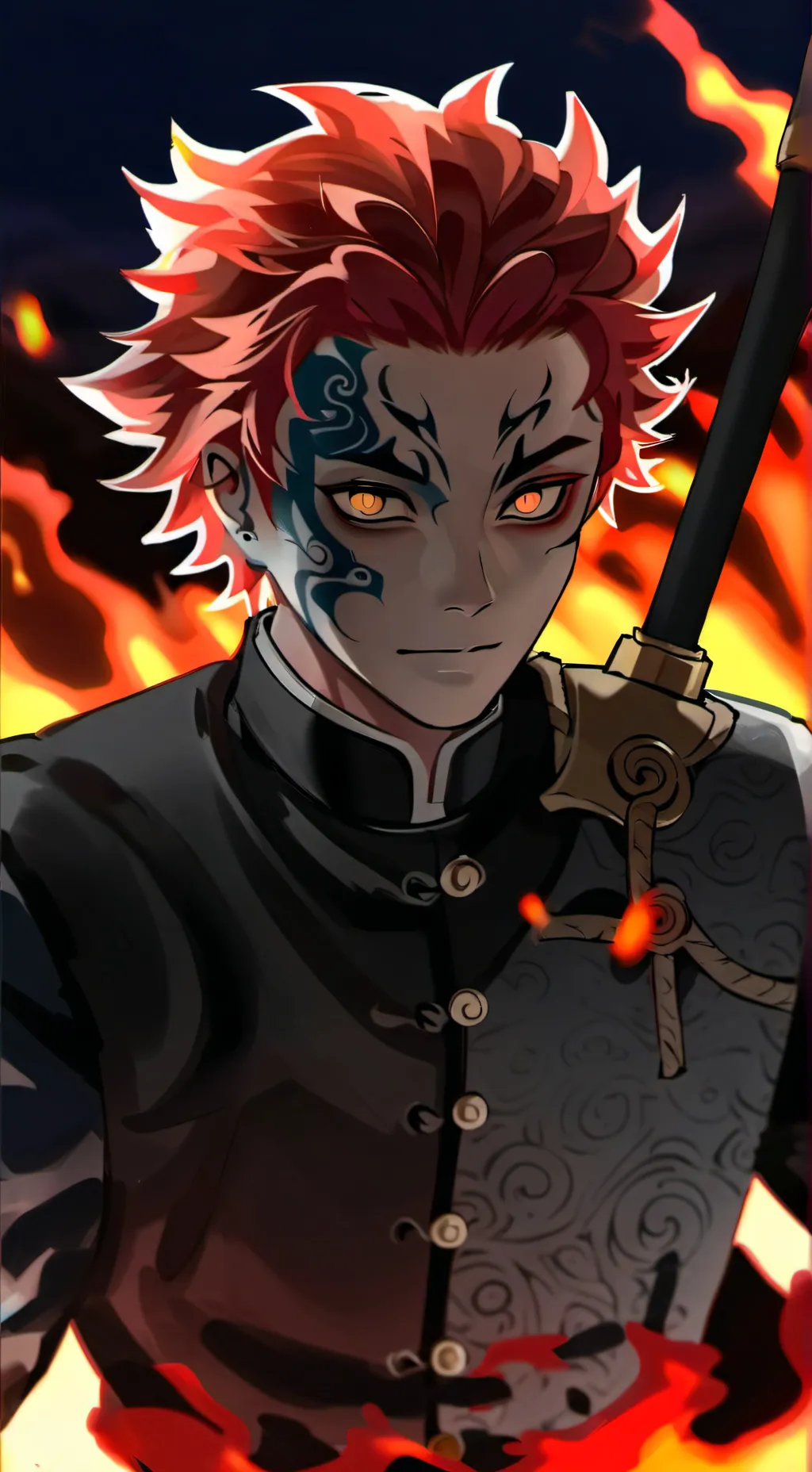 ai character: akaza  background