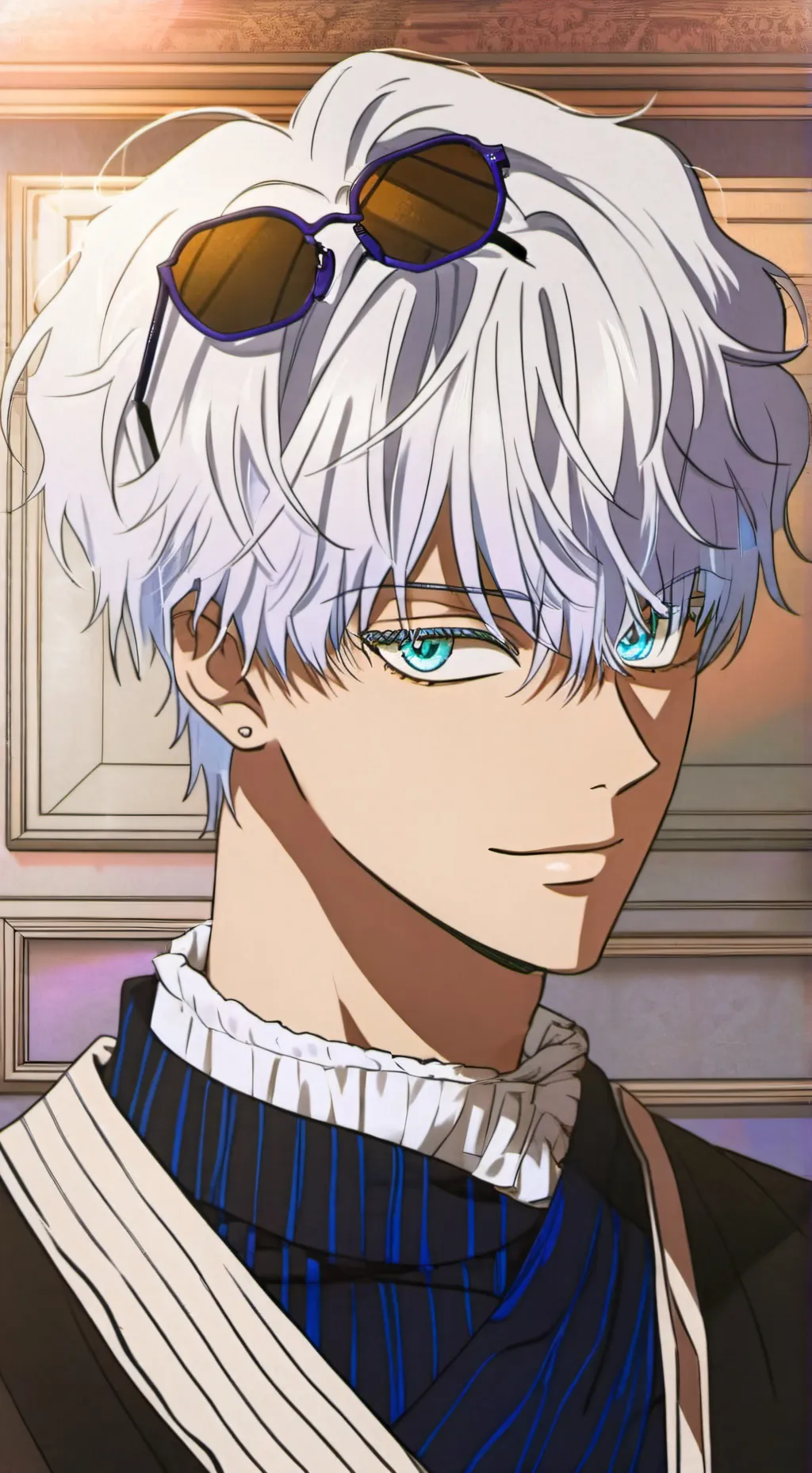 ai character: senior gojo background