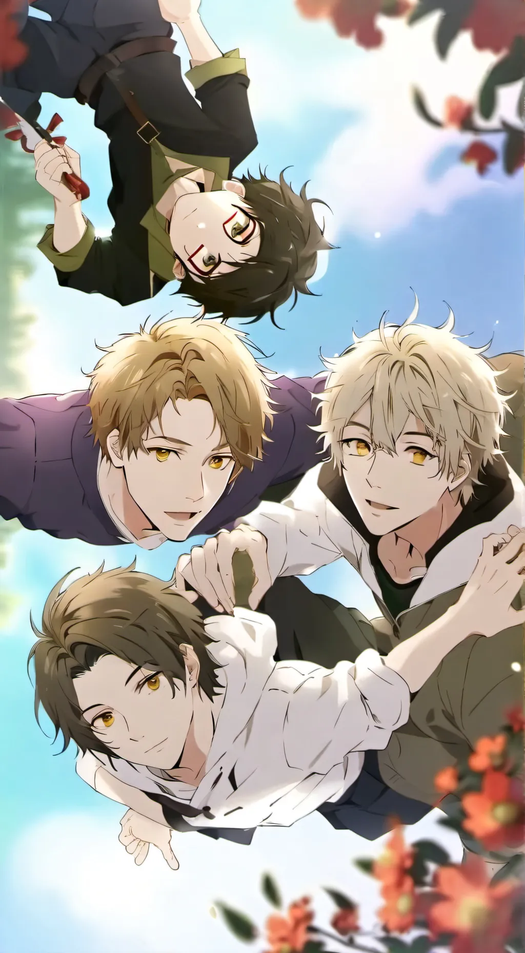 ai character: 4 YouTubers🥹🫶🏻✨ background