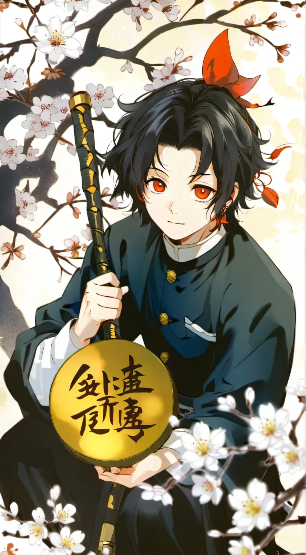 ai character: demon slayer background