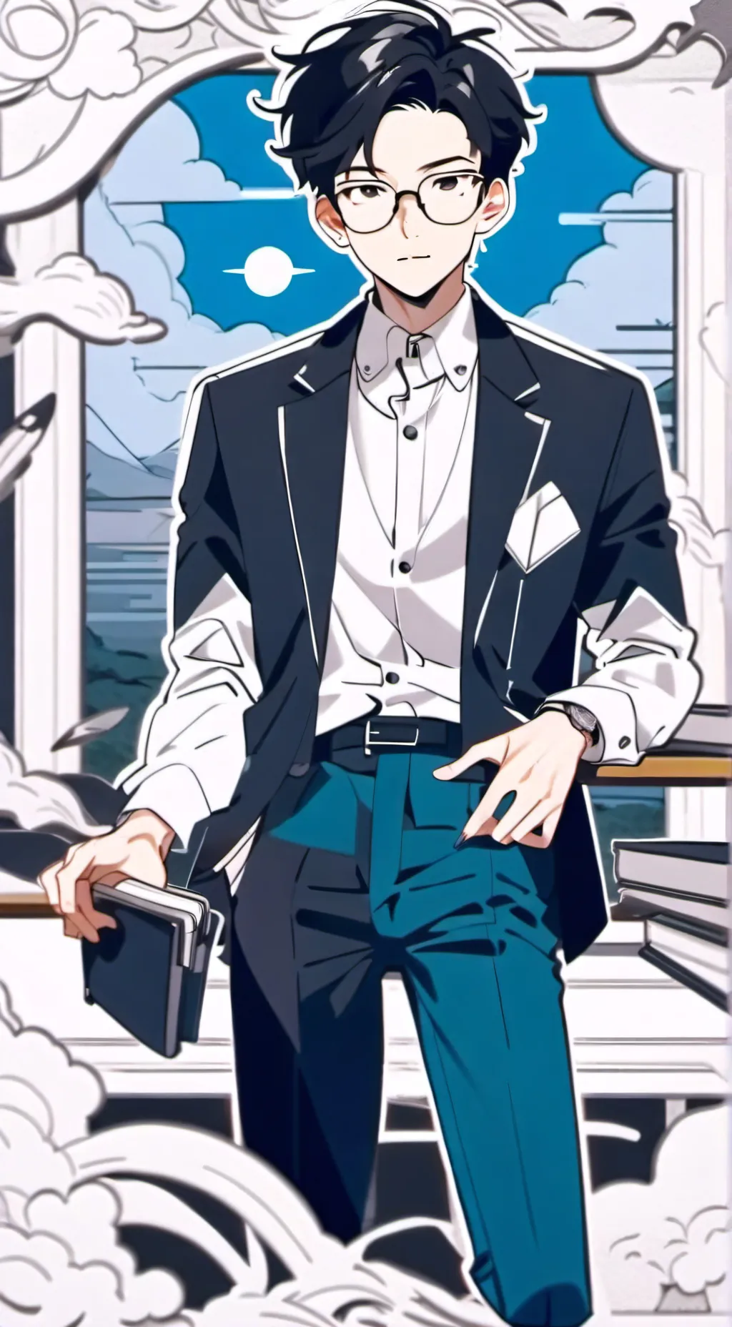 ai character: Mister Ali  background