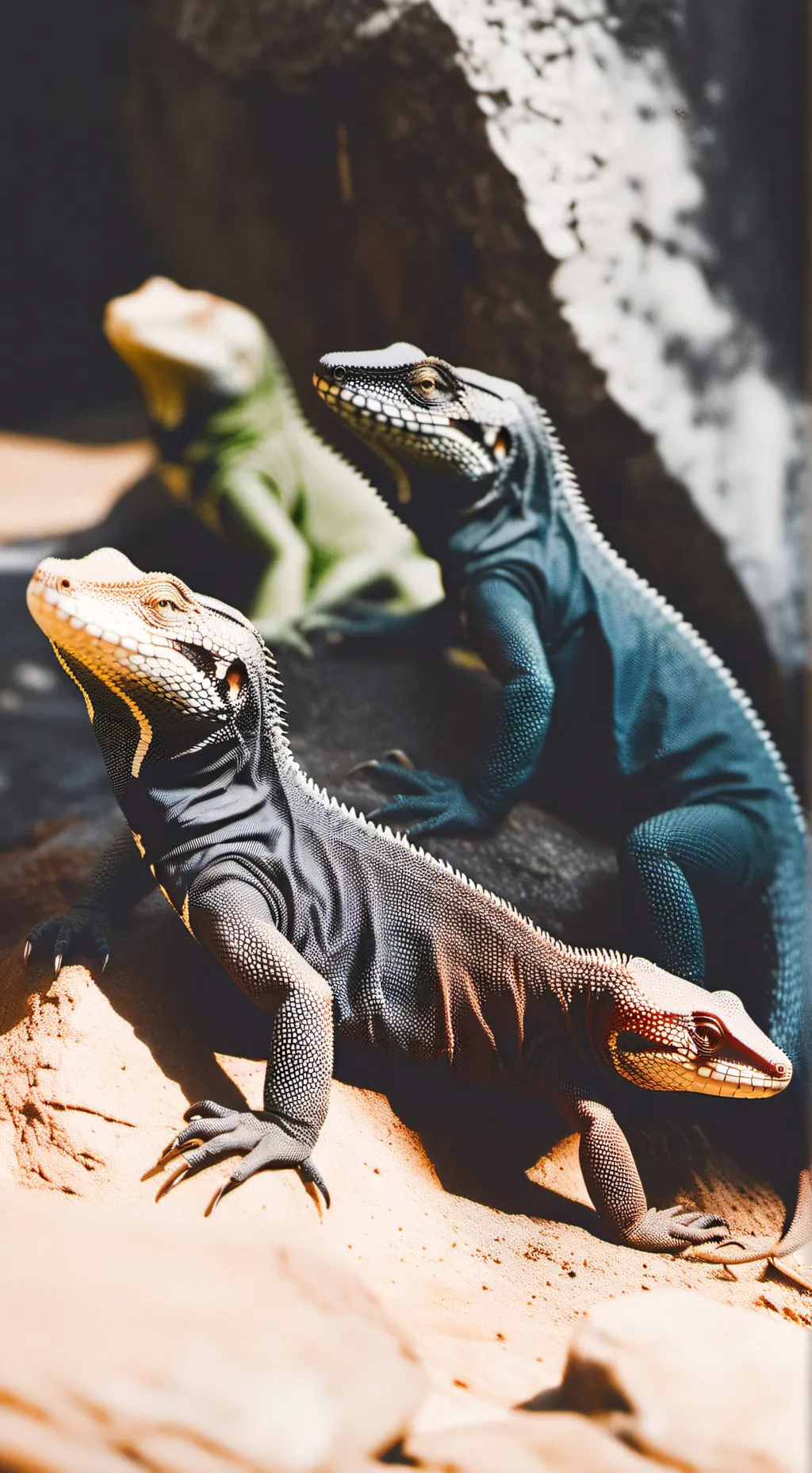 ai character: Lizard family  background