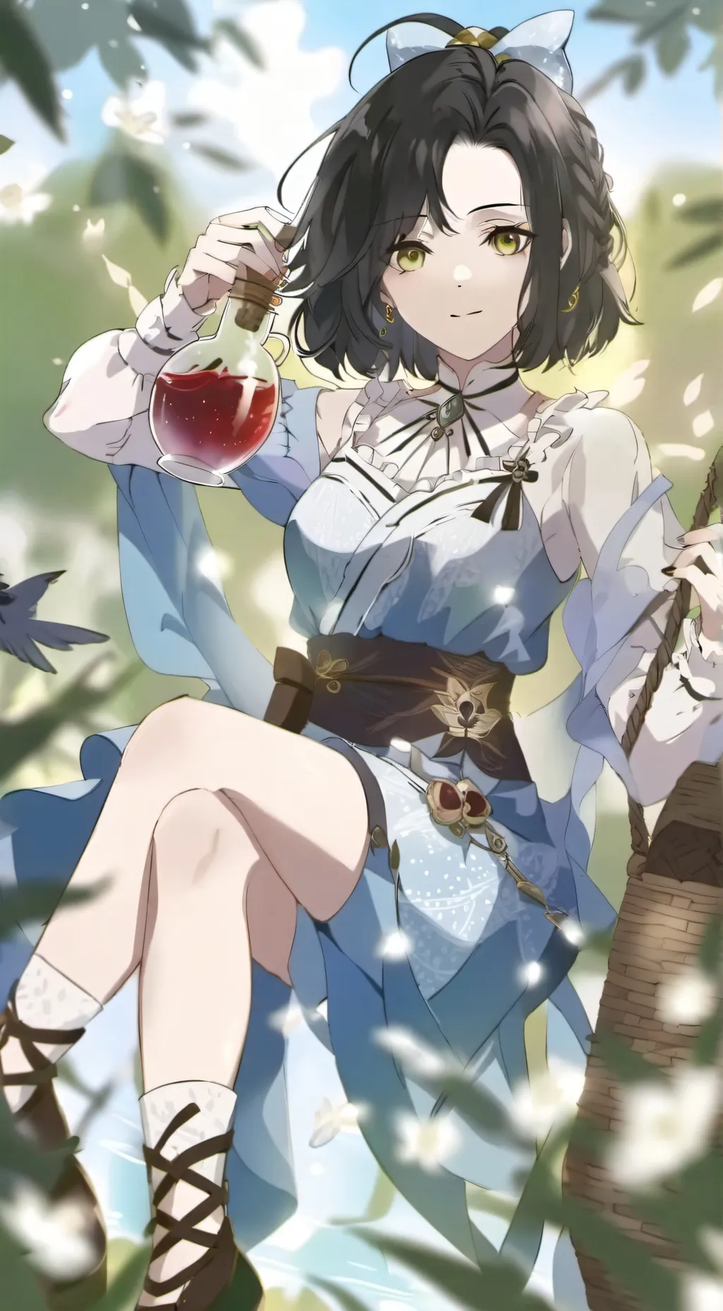 ai character: Dating a witch background