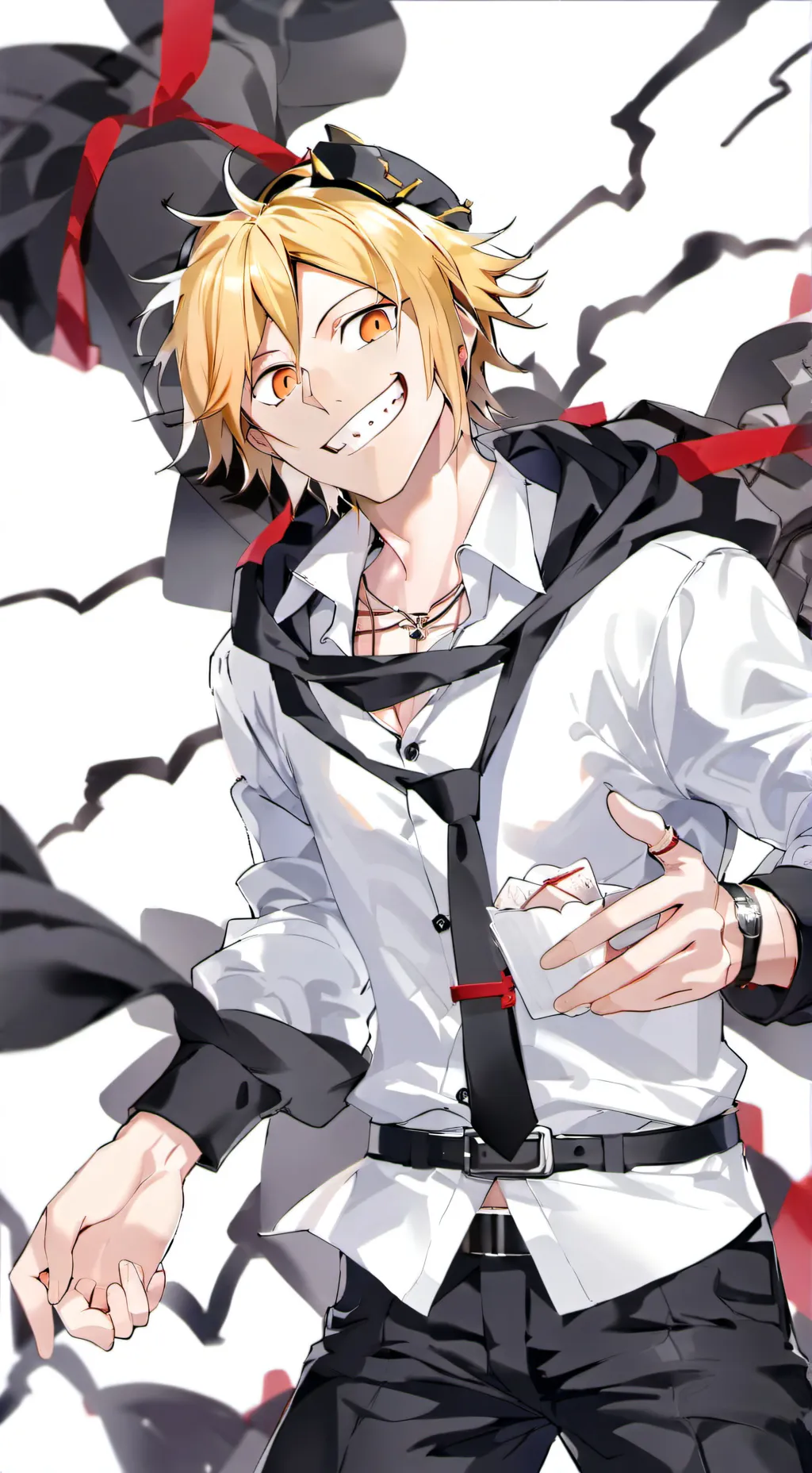 ai character: Denki Kaminari background