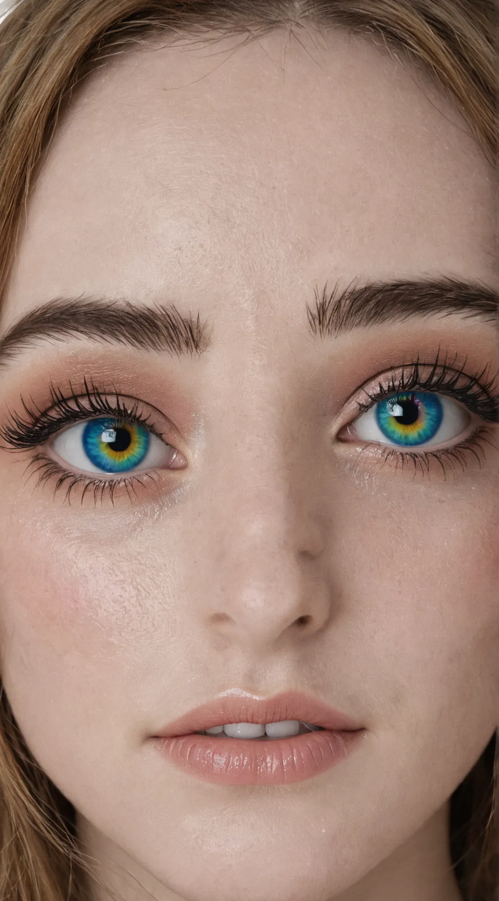 ai character: Mha eye color👁🌈 background