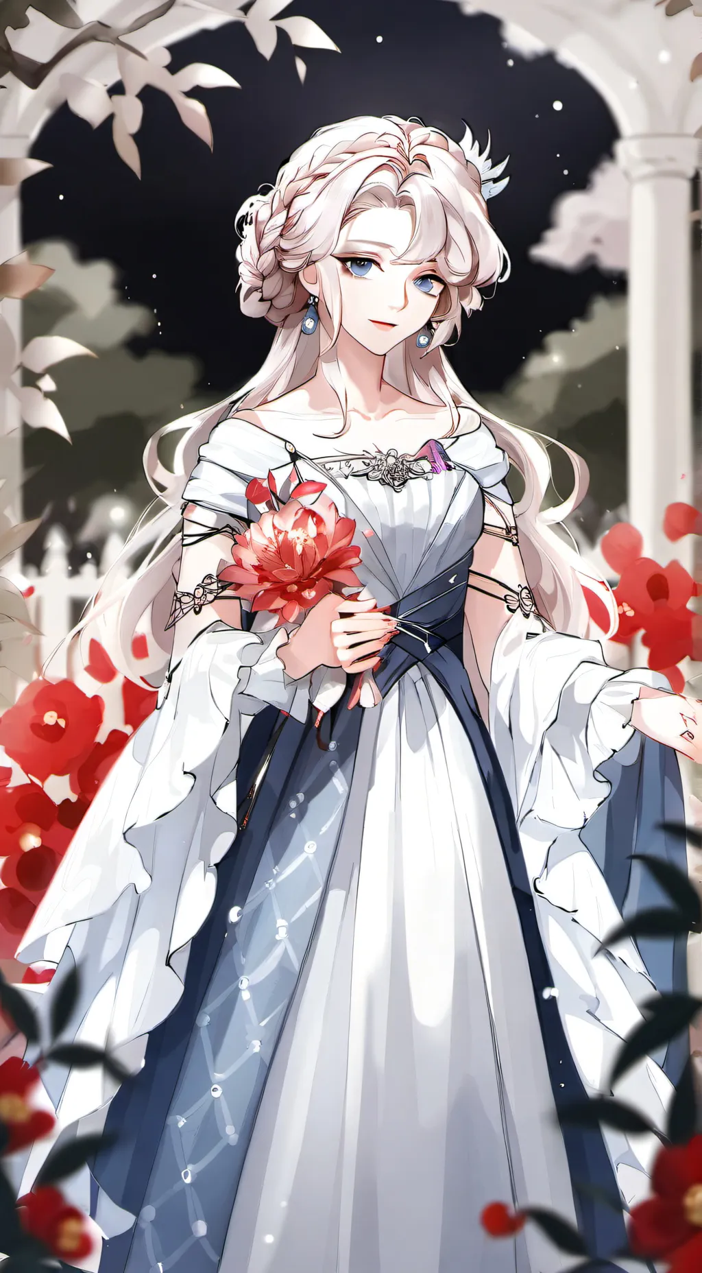 ai character: Rose background